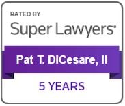 Rated By Super Lawyers Pat T. DiCesare, II 5 Years